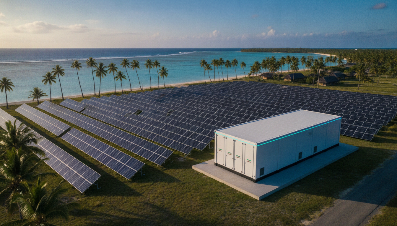 Grid-scale battery storage and solar for Oceania